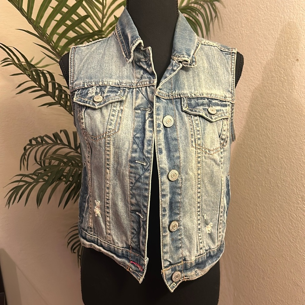 Aeropostale Denim Vest